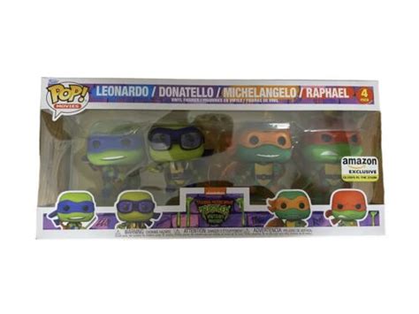 Funko Pop Movies 4 Pack Amazon Tmnt Mayhem Teenage Mutant Ninja Turtle Glow Dark 889698735278 Ebay