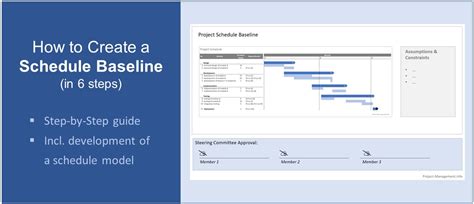 How To Create A Project Schedule Baseline 6 Illustrated Steps