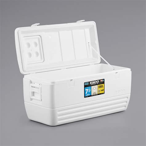 Igloo 44363 Quick And Cool 150 Qt White Cooler With Quick Access Hatch