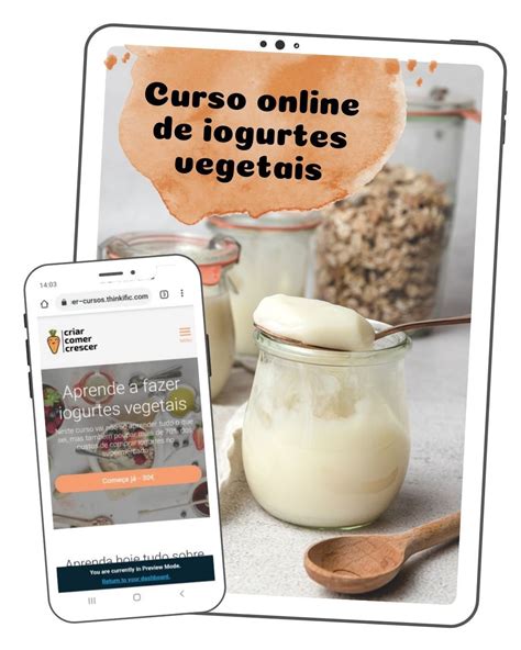 Curso Completo Aprende Do Zero A Fazer Qualquer Iogurte Vegetal Para