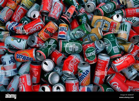 Hundreds Of Aluminium Cans Collected For Recycling UK Stock Photo Alamy