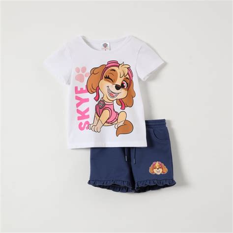 PAW PATROL Conjunto Niña Skye Blanco Paw Patrol falabella