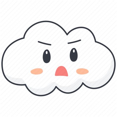 Mad, angry, cloud, emoji icon - Download on Iconfinder