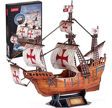 Cubicfun Rompecabezas 3d Para Adultos Modelo De Barco Santa MercadoLibre