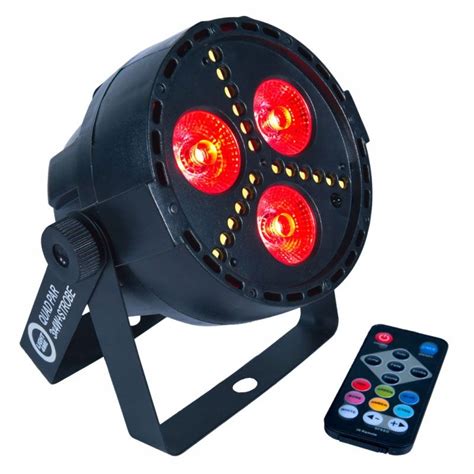 REFLEKTOR KOLOROFON PAR LED RGBW STROBOSKOP LAMPA DISCO NA IMPREZĘ