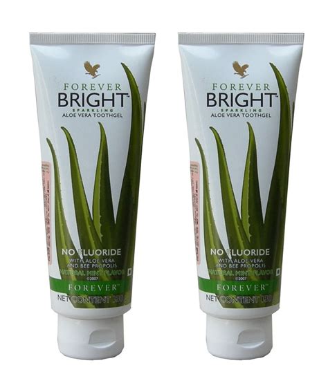 Forever Bright Aloe Vera Tooth Gel 130g Pack Of 2 Buy Forever Bright Aloe Vera Tooth Gel 130g