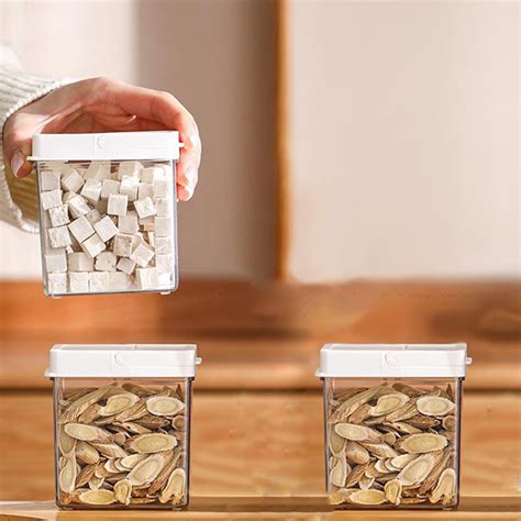 Yimwnyi Transparent Spice Storage Box With One Handed Access Pte