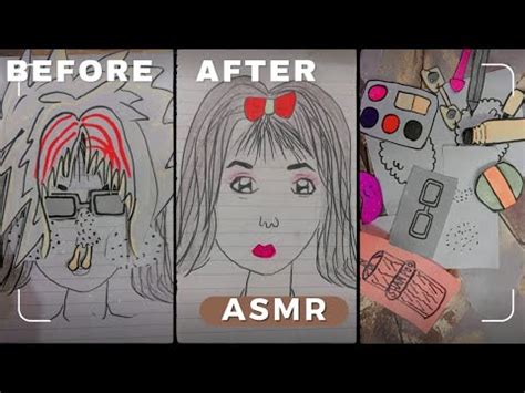 Paper Diy Asmr Paper Doll Makeup Paper Cosmetics Full Tutorial