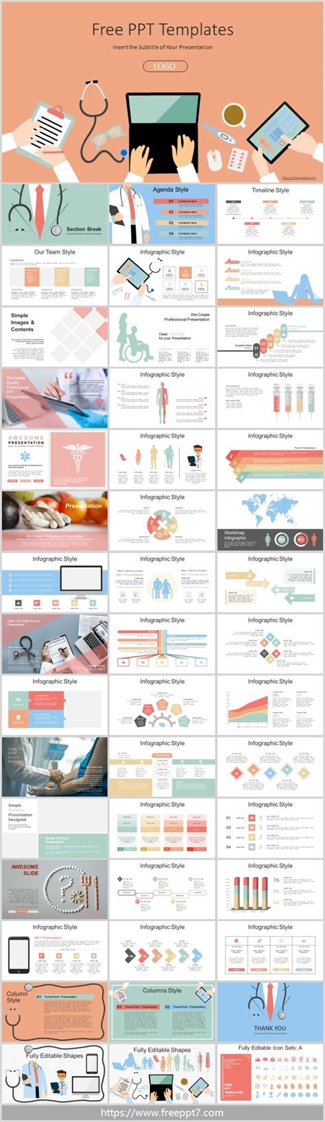 Medical Health Theme PowerPoint Templates | Powerpoint presentation ...