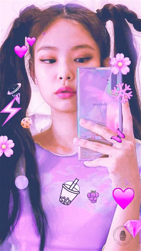 Wallpaperjennie Black Pink Coreana Fofa Blakpink Jennie Blackpink