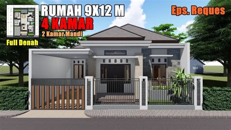 30 Ide Desain Rumah Ukuran 9x12 Meter Keren Desain Id