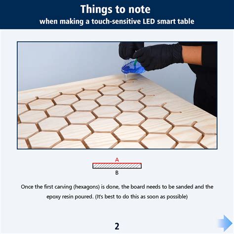 Use a Router Sled to Build an Epoxy Resin Touch-Sensitive LED Smart Table