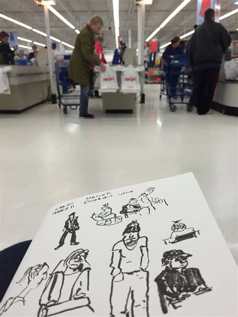 Scribbling With Spirit: Drawing in the Grocery Store