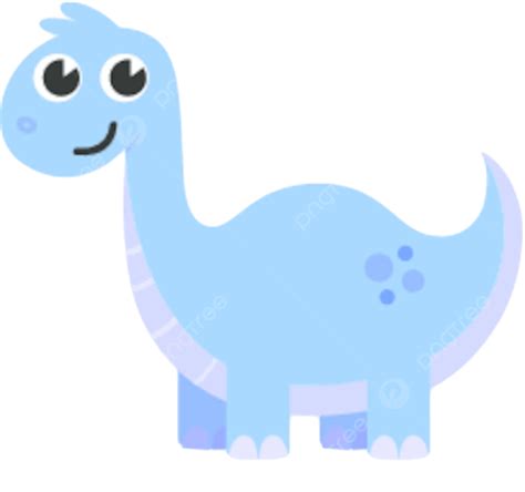 Lindo Dinossauro Azul Isolado No Personagem Azul De Fantasia Branca