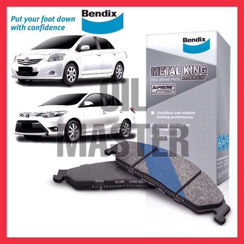 Toyota Vios Ncp Ncp Front Bendix Metal King Titanium Brake Pad