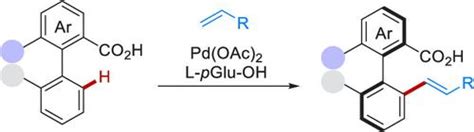 Pd Catalyzed Atroposelective CH Olefination Diverse Synthesis Of