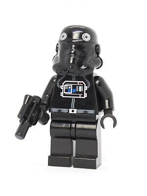 Lego Tie Interceptor Pilot Black Head Star Wars Minifigure Ebay