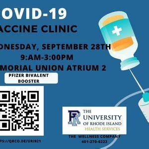 Covid 19 Vaccine Booster Clinic - University of Rhode Island