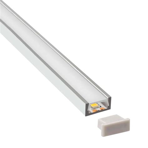 Kit Perfil Aluminio Sensa Para Tiras Led Metro Ledbox