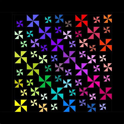 A Black Background With Many Different Colored Stars