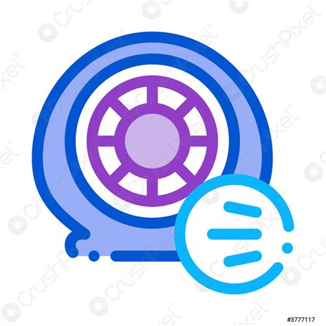 Band Luchtventilatie Pictogram Vector Omtrek Illustratie Stock Vector