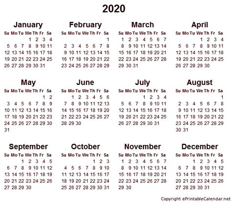 Template Kalender 2020 Png 56 Koleksi Gambar