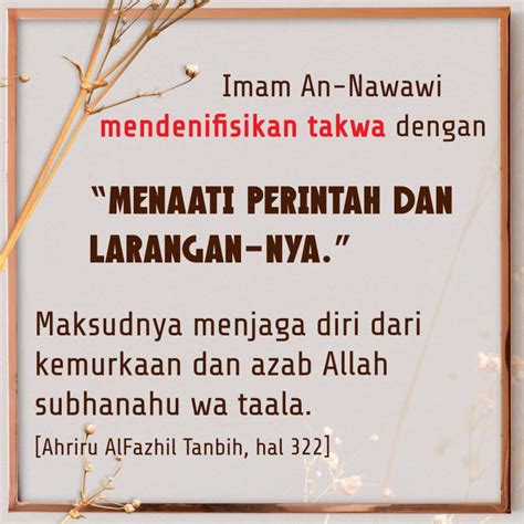 Arti Dari Takwa Sinau