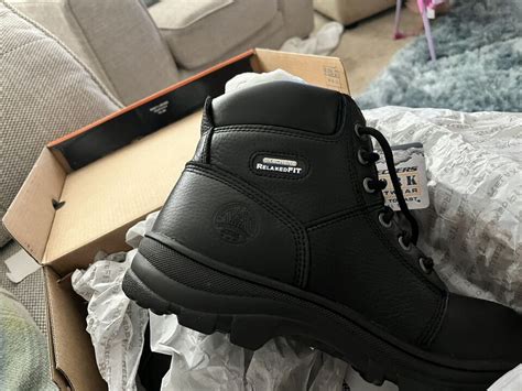 Skechers Safety Boots Work Boots Workshire Steel Toe Cap Boots 77009ec Blk Ebay