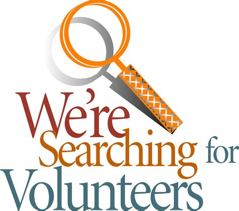 Searching For Volunteers Free Image Download