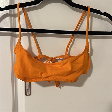 Skims Signature Swim Micro Scoop Bikini Top Free Depop