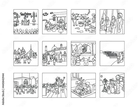 indian festivals drawing