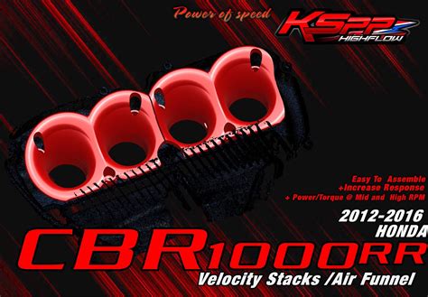 Honda Cbr Rr Kspp High Flow Velocity Stacks