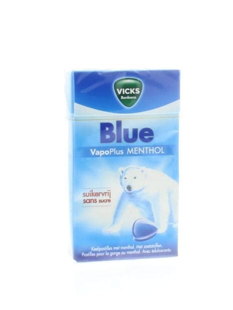 Vicks Blue Menthol Suikervrij Box