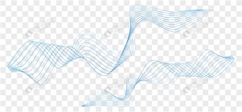 蓝色渐变波浪形科技未来矢量线条元素素材下载 正版素材401522951 摄图网