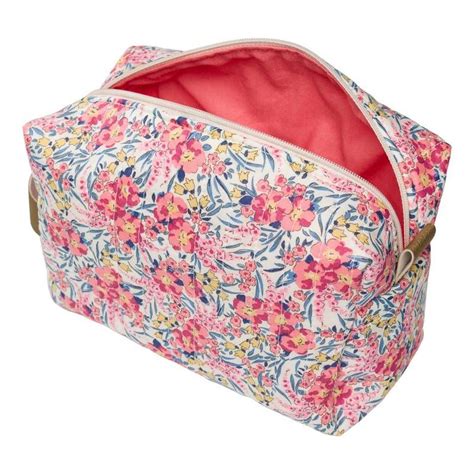 Kit Couture Trousse De Toilette Matelass E En Liberty Swirling Petals