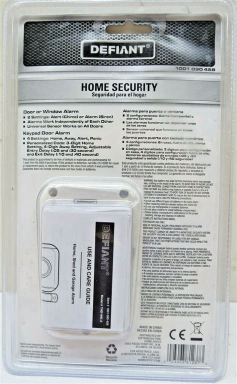 New Defiant Wireless Home Security Door Window Alarm Kit Multipack Ebay