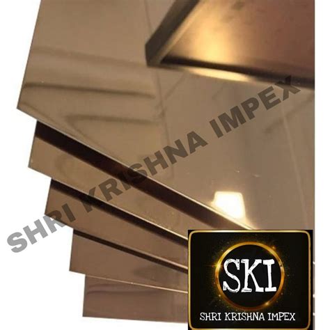 Stainless Steel Rose Gold Mirror Sheets At Rs Piece Coloured Ss