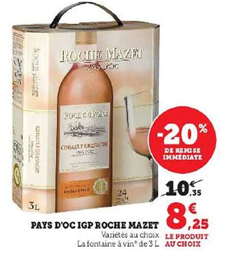 Promo Pays D Oc Igp Roche Mazet Chez Super U Icatalogue Fr