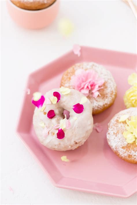 Edible Flower Donuts