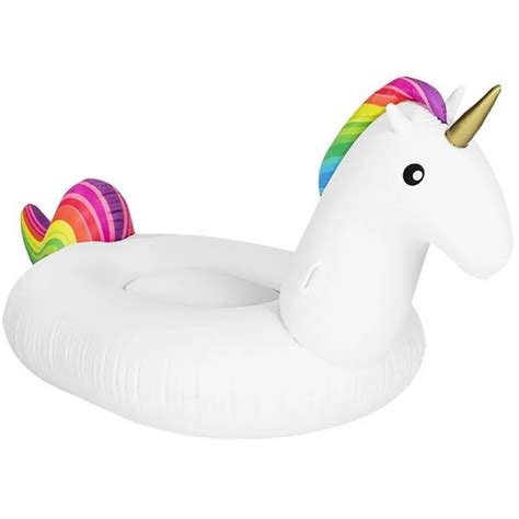 275 Cm Long Giant Inflatable Unicorn Pool Float Inflated Ride On Water