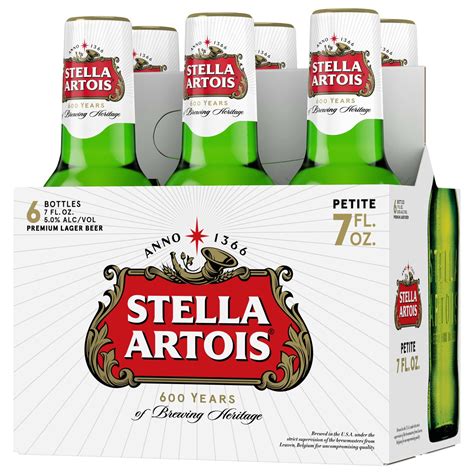 Stella Artois Lager Beer 6pk7 Fl Oz Petite Bottles 6 Ct 7 Oz Shipt