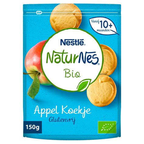 Nestle NaturNes Bio Koekjes 10 Mnd Appel 150 Gr Plein Nl