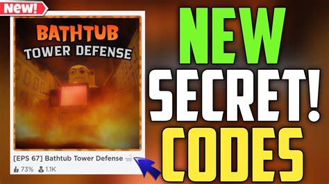 Bathtub Tower Defense New Codes Roblox Secret Codes [eps 67] Youtube