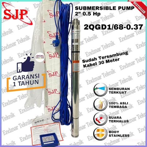 Jual POMPA CELUP SUBMERSIBLE PUMP 2 INCH 0 5 PK 1 2 HP PK 370 WAT KABEL