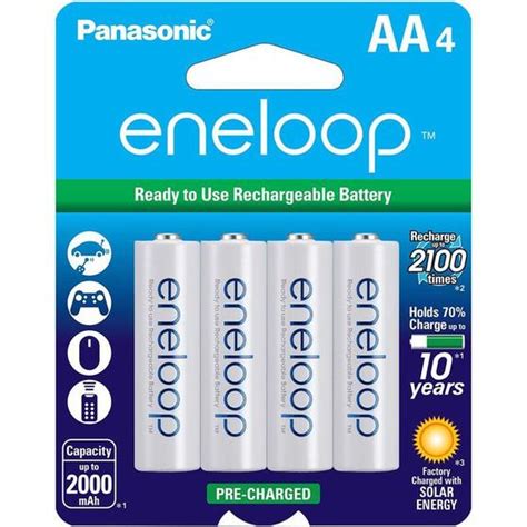 Pilha Recarregável Panasonic Eneloop Pro Bk 3mcca4ba Aa4 4 Unidades