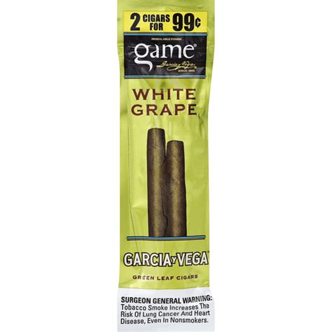 Game Cigars Green Leaf White Grape Cigars Yoders Country Market