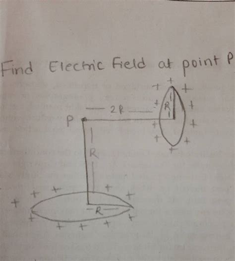 find electric field  point p filo