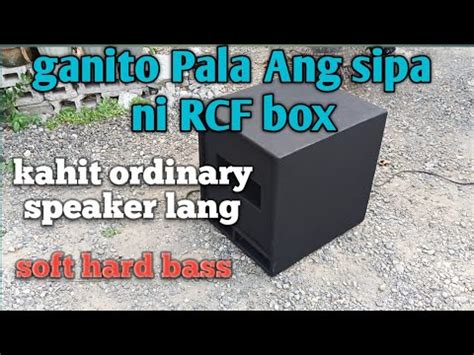 Paano Gumawa Ng RCF Subwoofer Box And Sounds Testing YouTube