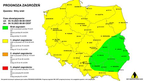 Prognoza Burzowa Na I Noc Z Mapa Burzowa