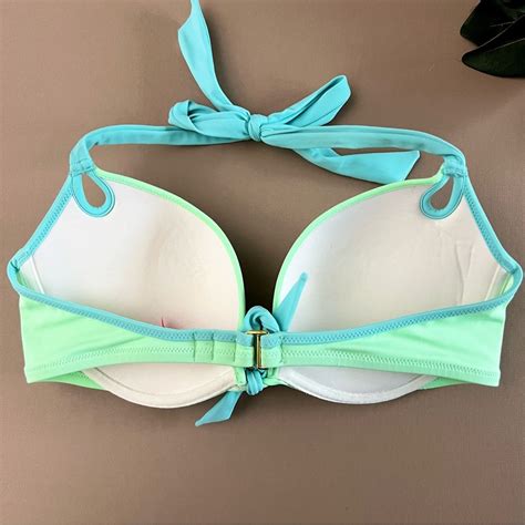 Victorias Secret Mint Green Push Up Bikini Top Gem